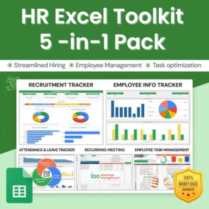 HR Excel Toolkit 5 in 1 Pack